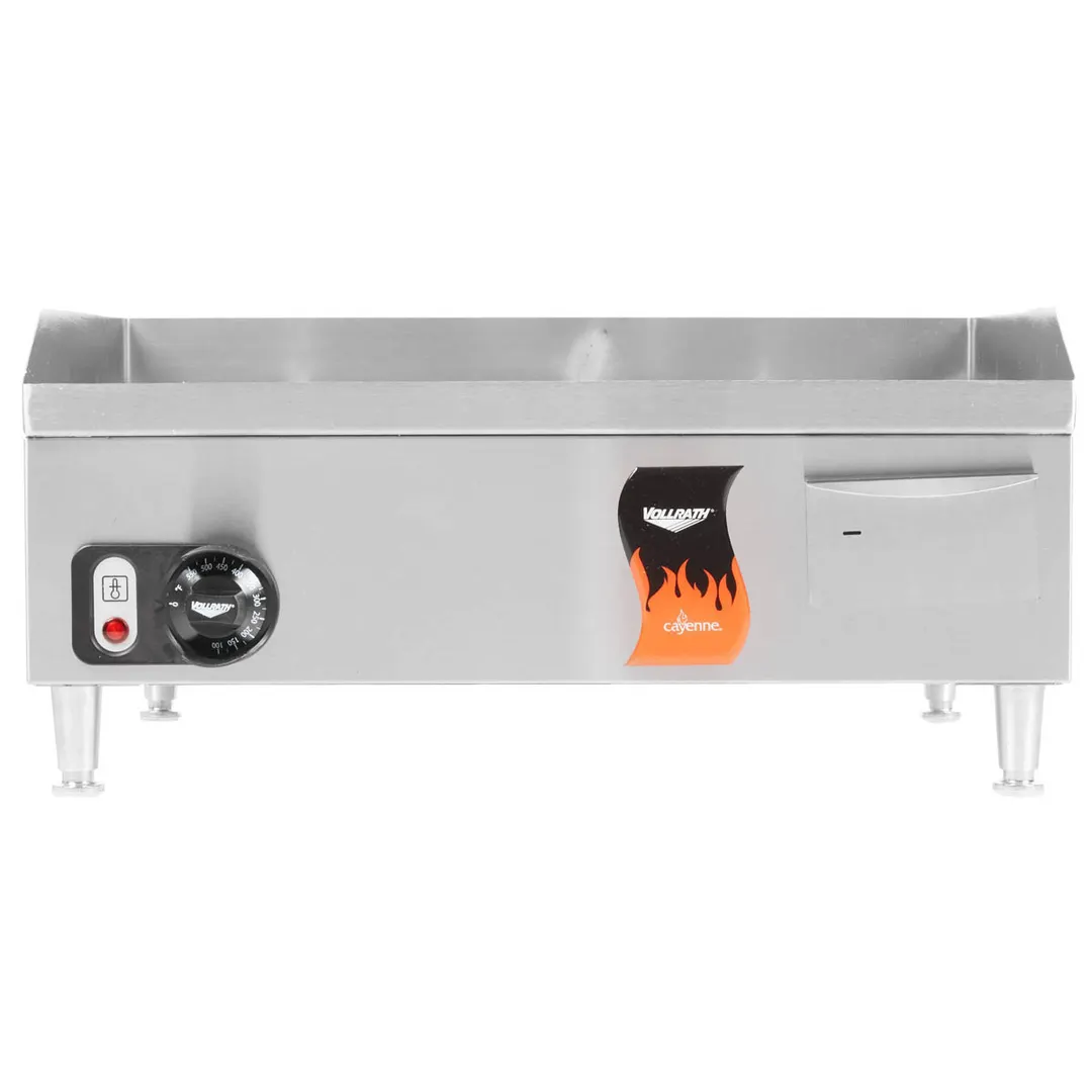 Vollrath 40716 24" Countertop Electric Griddle w/ 24" x 16.5" Surface, Thermostatic Controls, 220V/1ph