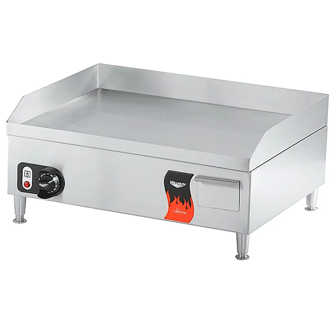 Vollrath 40716 24" Countertop Electric Griddle w/ 24" x 16.5" Surface, Thermostatic Controls, 220V/1ph
