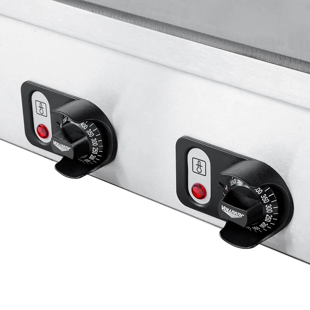 Vollrath 40717 36" Countertop Electric Griddle with 36" x 16.5" Surface, Thermostatic Controls, 220v/1ph