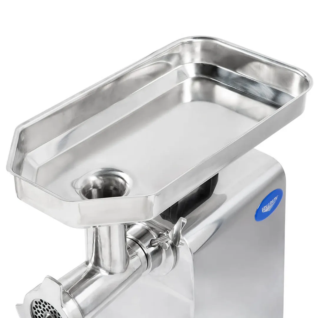 Vollrath 40744 Electric Meat Grinder, #22 Hub, 528 lbs/hr, 1.5 HP 110V, 2-1/4" Chute, Sausage, 1/8" & 5/16" Plates