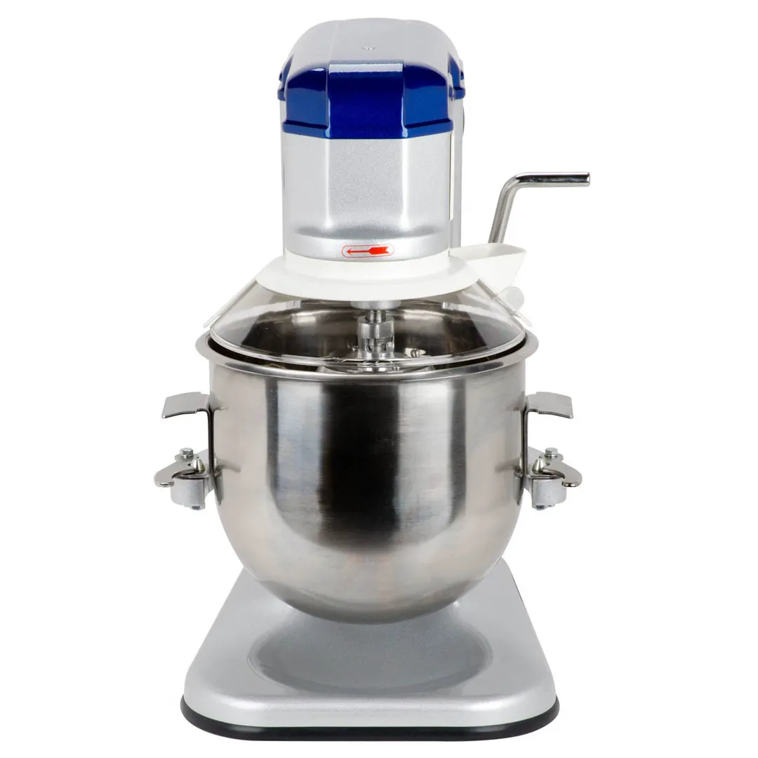 Vollrath 40756 Countertop 10 qt Planetary Mixer w/ Timer, Guard and Standard Attachments, 5-Speed, 1/3 hp