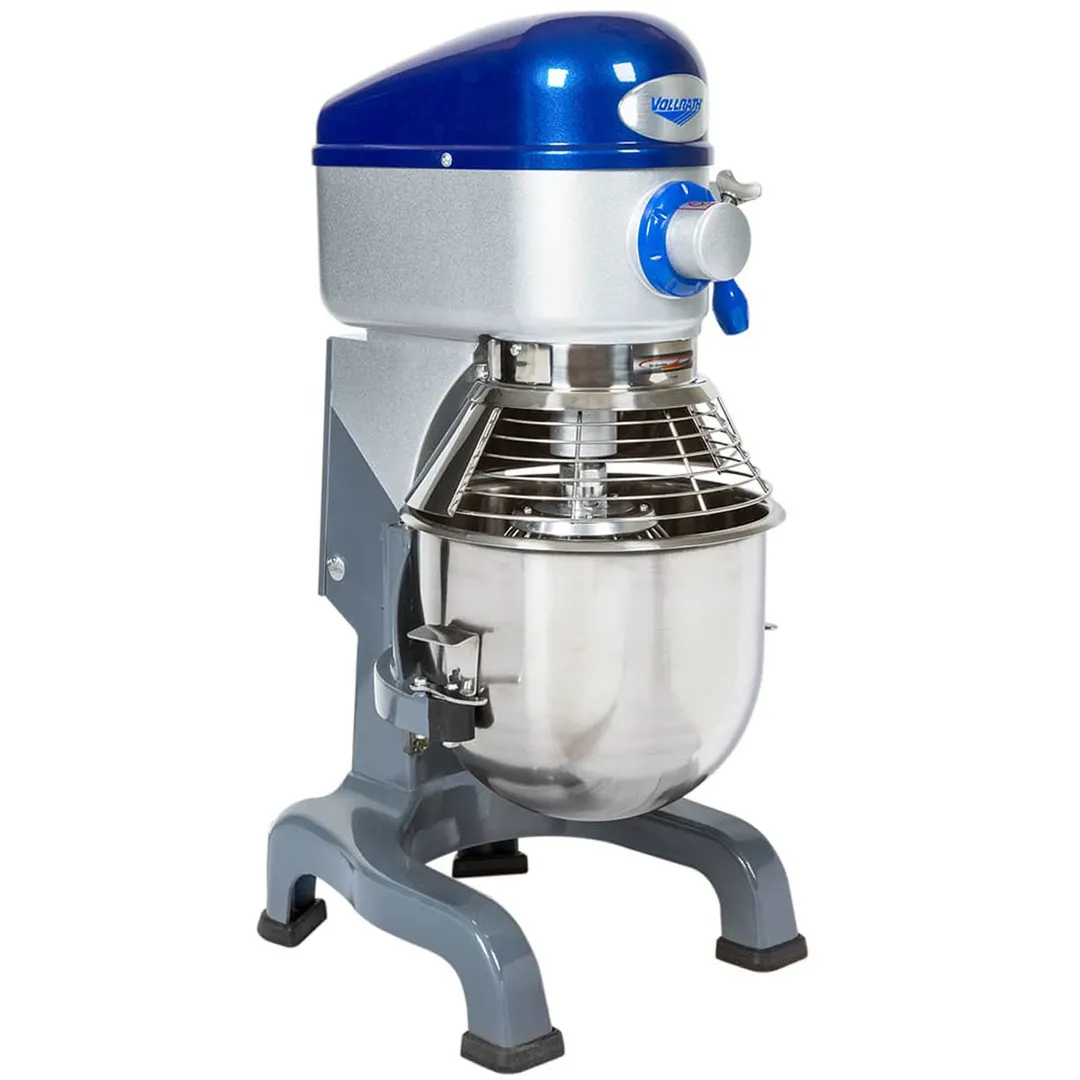 Vollrath 40757 Countertop 20 qt Planetary Mixer w/ Timer, Guard and Standard Attachments, #12 HUB, 3-Speed, 1/2 hp