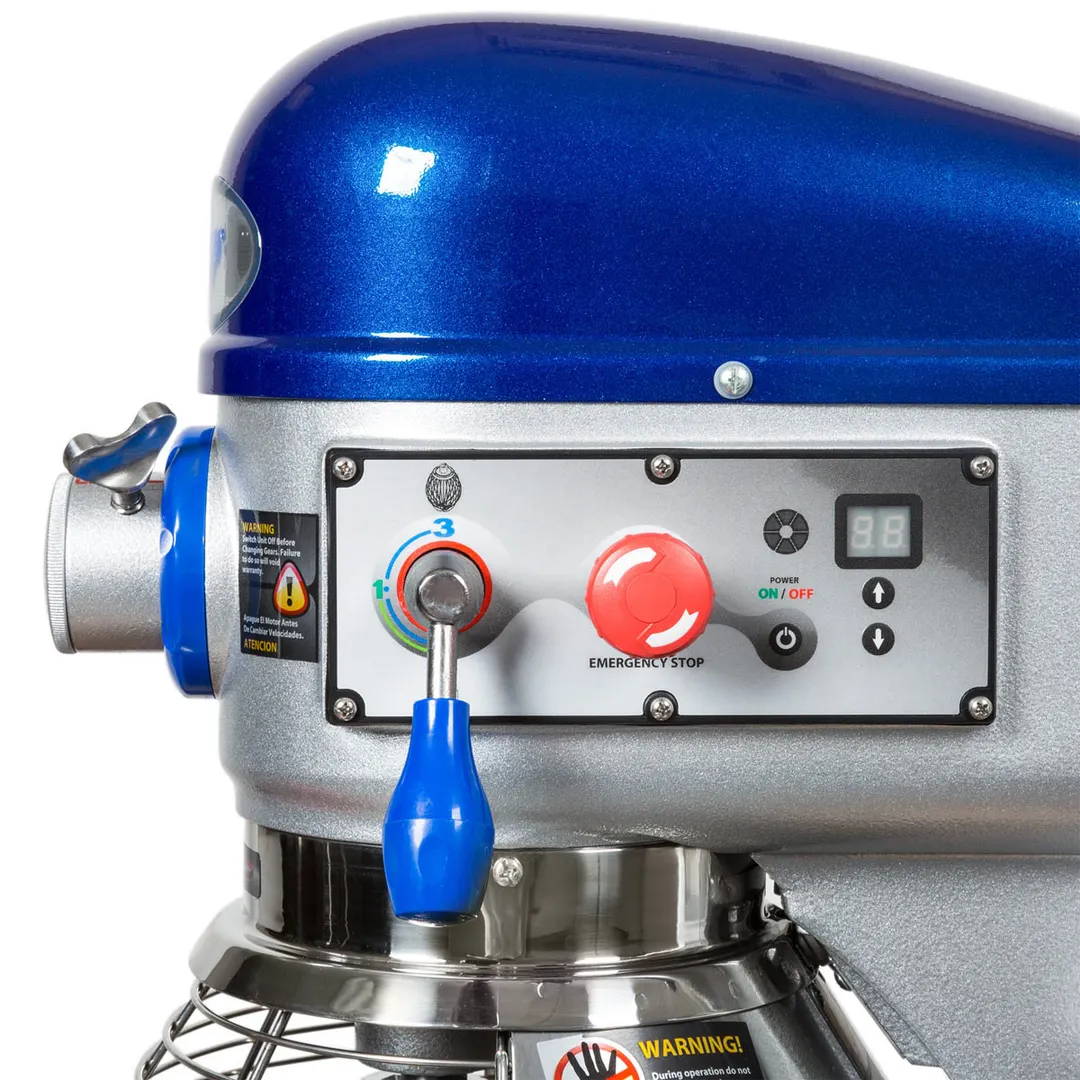 Vollrath 40757 Countertop 20 qt Planetary Mixer w/ Timer, Guard and Standard Attachments, #12 HUB, 3-Speed, 1/2 hp