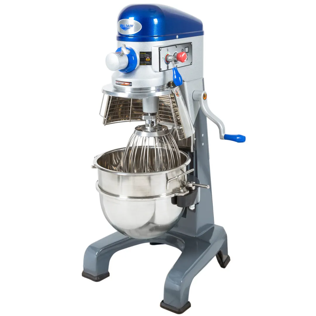 Vollrath 40758 30 qt Planetary Floor Mixer, #12 HUB, 3-Speed, 1 hp