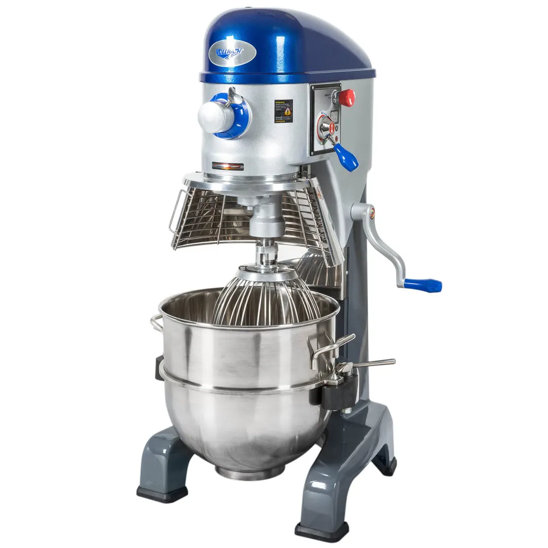 Vollrath 40759 Floor Model 40 qt Planetary Mixer w/ Timer, Guard and Standard Attachments, #12 HUB, 3-Speed, 1-1/2 hp