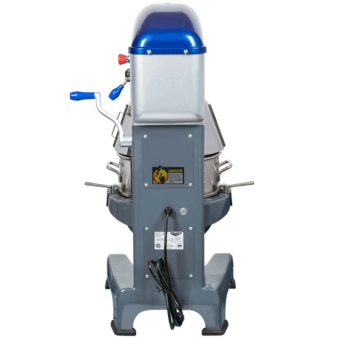Vollrath 40759 Floor Model 40 qt Planetary Mixer w/ Timer, Guard and Standard Attachments, #12 HUB, 3-Speed, 1-1/2 hp