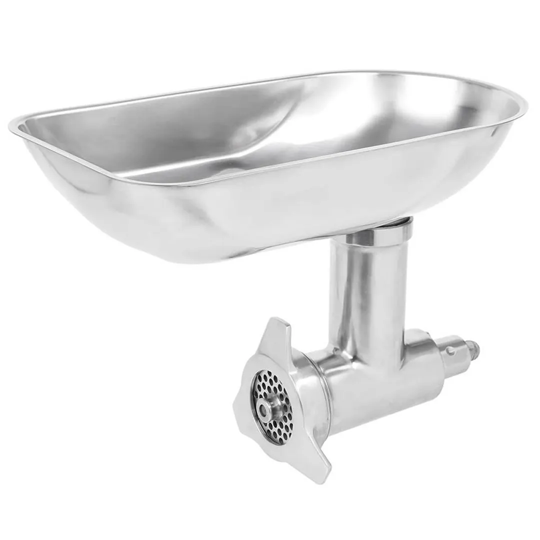 Vollrath 40786 Meat Grinder Head Attachment, Hub #12, 1/8" (3mm) & 5/16" (8mm) Plates, Fits All Vollrath Floor Mixers