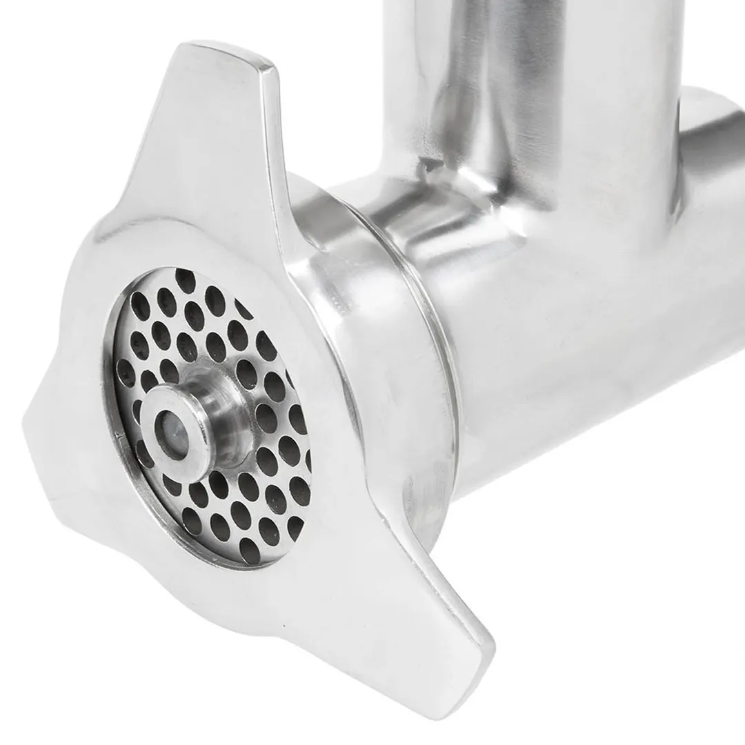 Vollrath 40786 Meat Grinder Head Attachment, Hub #12, 1/8" (3mm) & 5/16" (8mm) Plates, Fits All Vollrath Floor Mixers