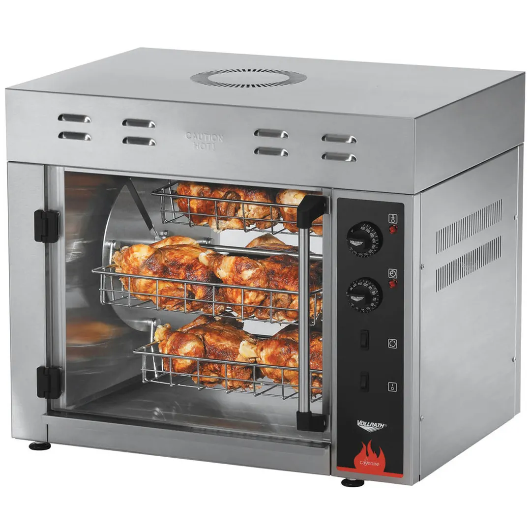Vollrath 40841 Rotisserie Oven, Counter Top, Electric, (15) 3 Lb, Chickens