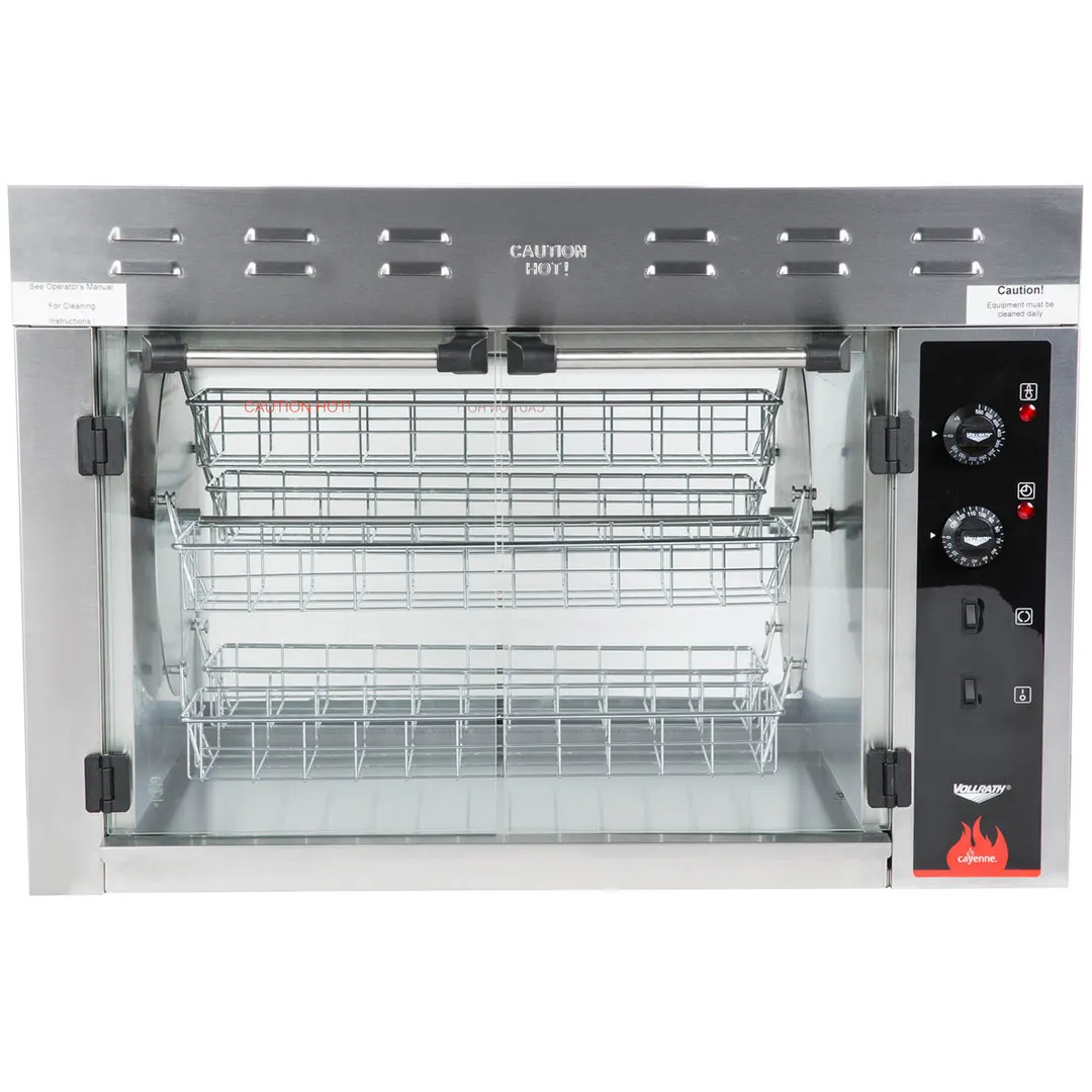 Vollrath 40841 Rotisserie Oven, Counter Top, Electric, (15) 3 Lb, Chickens