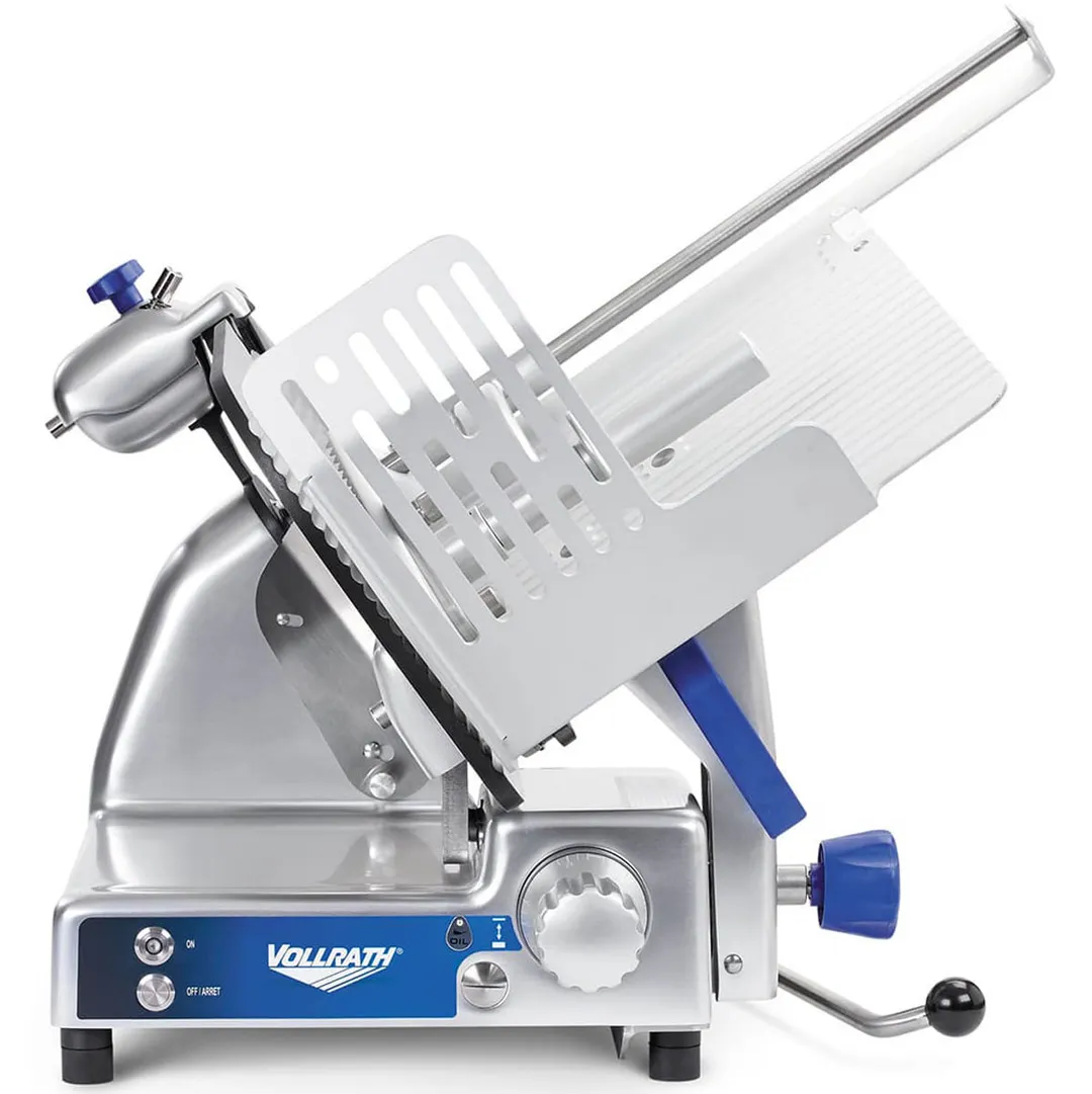 Vollrath 40955 - 13" Manual Slicer, 1/2 HP 120V, Gravity Feed, 13" Blade, QuanTanium, 25-3/16"W x 28-3/4"D x 24-1/4"H