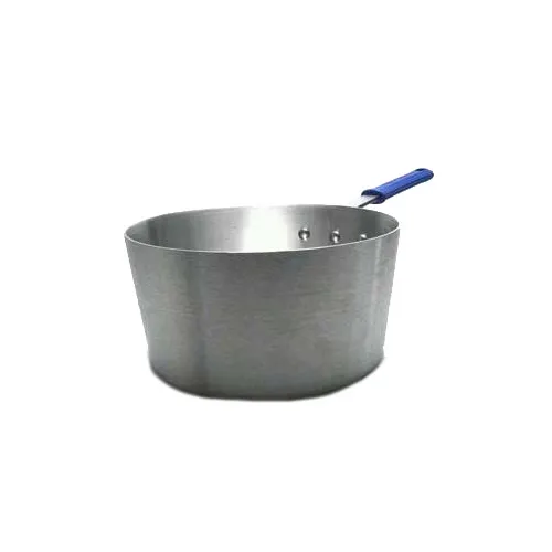 Vollrath 4350 Tapered Sauce Pan, 10 Qt, 6-1/4" Deep, 12-1/16" Dia., Aluminum Natural, Riveted Handle