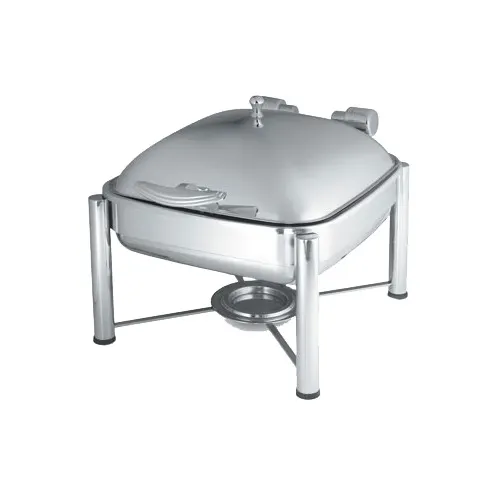 Vollrath 46113 Intrigue Stand, Stainless Mirror‑Finish Frame for Chafers, Fuel Cup/Heater, Imported