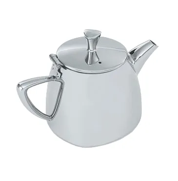 Vollrath 46207 Triennium™ Tea Pot, 12 Oz (0.3L), 3"H, 18/8 Stainless Steel Mirror Finish