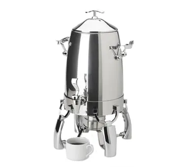 Vollrath 4635310 Somerville 3‑Gallon Coffee Urn, Steel Mirror, 13"L x 13‑1/2"W x 22"H, Heater
