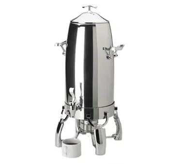 Vollrath 4635510 Somerville Coffee Urn, 5‑Gallon Steel, 13" L x 13½" W x 27⅜" H, Legs, Fuel/Heater