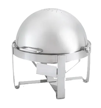 Vollrath 46360 Avenger Economy Chafer – Roll‑Top 6‑Qt, 18/8 Stainless Steel, 90° Open – 18½"×18"