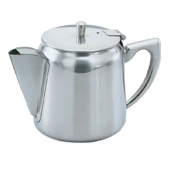 Vollrath 46370 Tea & Coffee Server with Strainer, Stainless Steel, 12 Ounce, Gooseneck, Hollow Handle