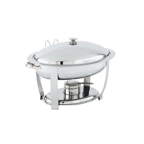 Vollrath 46505 Oval Food Pan, 4 Quart, High Mirror Finish, 18-8 Stainless Steel
