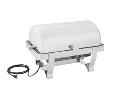 Vollrath 46529 Orion Roll Top Chafer, 9‑Qt Stainless, 120V 450W PTC Heater 17×25×16" Stand/Pans