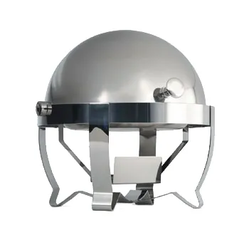 Vollrath 46530 Orion Chafer, 6 Qt, 18-10 Stainless Mirror, 90° Cover, 18-1/2" H x 18" W - Imported