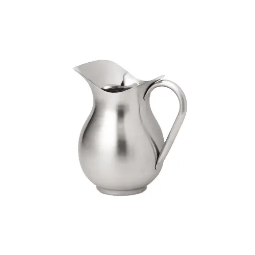 Vollrath 465312 Stainless Steel Pitcher, 3 Quart Capacity, Brushed Satin Exterior, Mirror Polished Interior, Handle