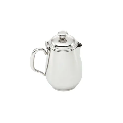 Vollrath 46598 Orion Creamer, 12 Oz, 4-1/2" H, Covered, Stainless Steel, Mirror, Satin Interior