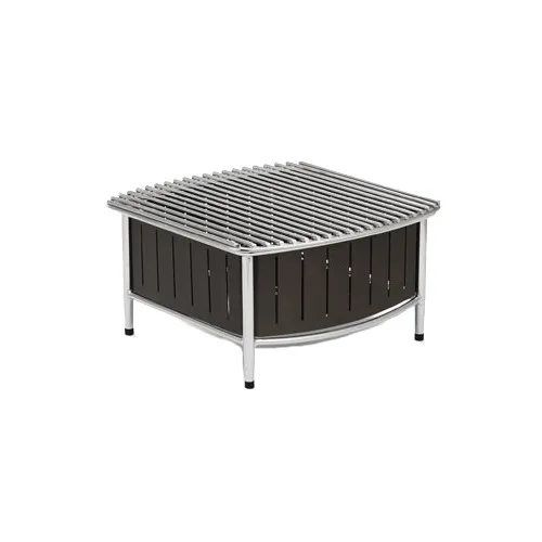 Vollrath 4667475 Buffet Station - 16" x 16" x 7-1/2" Black Chafing Griddle, Wire Grill Al/Steel