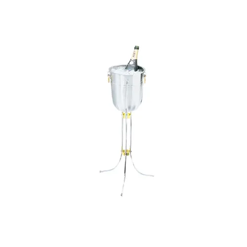 Vollrath 46800 Chrome Plated Wine Bucket Stand, Imported, Durable Metal Bar Service Accessory