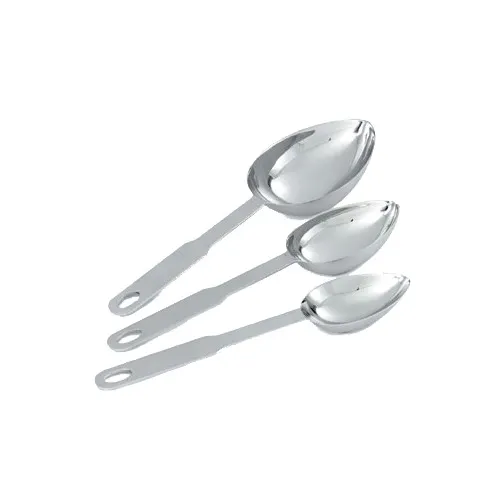 Vollrath 47054 Measuring Scoop/Cup Set, 1/8, 1/4, 1/2-Cup, Oval, 304 Stainless Steel, One-Piece