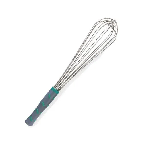 Vollrath 47093 French Whip 16" Aqua Nylon Handle, Steel Wires, Heat-Resistant 475°F, NSF