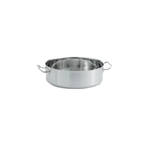 Vollrath 47760 Intrigue Brazier/Casserole, 12‑Quart, 18/8 Stainless/Aluminum, 14", Induction Ready