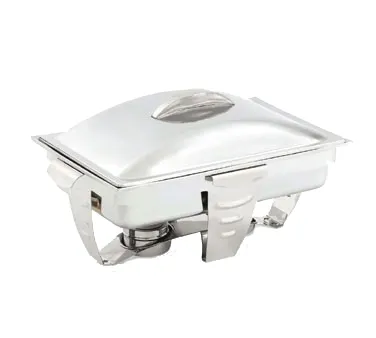 Vollrath 49520 Maximillian Steel™ Chafer, Rectangular, 9 Quart 8.6L, 18-8 Finish, 23.5"x17"x12.5"