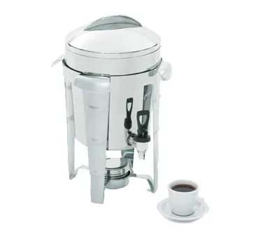 Vollrath 49525 Maximillian Steel Coffee Urn, 11.6 Quart, 18-8 Mirror Finish, 13" x 13-1/2" x 19"