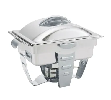 Vollrath 49529 Maximillian Steel™ 18/8 Half-Size Chafer, 4.1 Quart, 15-27/32" x 11-5/8" x 12-3/16"