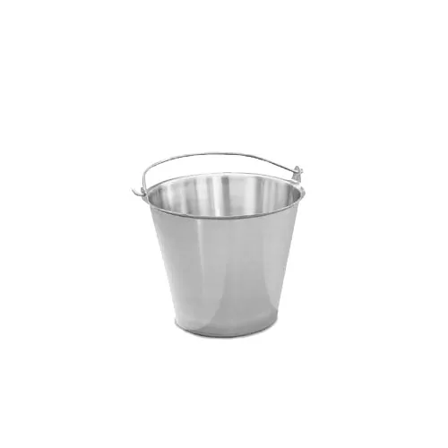 Vollrath 58130 Pail, 12 1/2 Quart, Tapered, Stainless Steel, 12" Top Dia., 10" Height