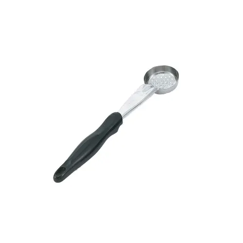 Vollrath 6432120 Spoodle®, 1 oz Perforated Bowl, 18/8 Stainless Steel, Black Handle, 12-3/16" Length