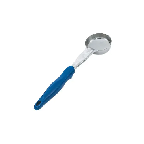 Vollrath 6433230 Spoodle 2 oz Spoon, 18/8 Stainless Steel Bowl, Blue Nylon Handle, 12-11/16" L, 2-1/2" Bowl