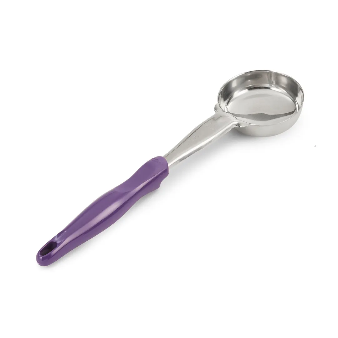 Vollrath 6433480 Spoodle, 4 oz, 18/8 Stainless Steel, Purple Handle, 13-5/16" Length