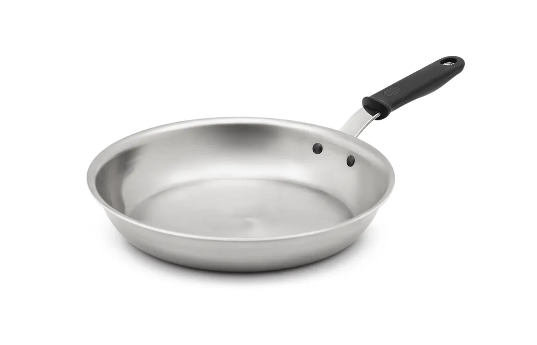 Vollrath 672112 Wear-Ever Fry Pan, 12" Dia., Aluminum, Natural Finish, Riveted Handle