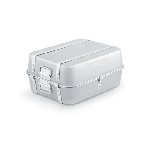 Vollrath 68360 Double Roaster Set – 23‑1/4 qt Aluminum 20‑1/8" × 16‑1/8" × 9‑3/4" Cover - Set
