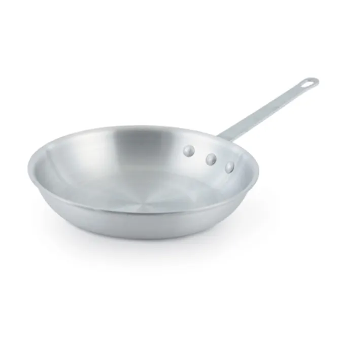 Vollrath 7010 Arkadia Fry Pan, 10" Riveted Handle, 3000 Series Aluminum, Natural Finish