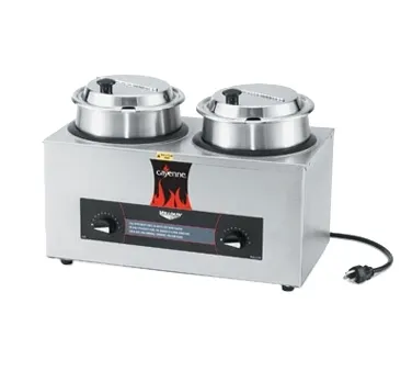 Vollrath 72040 Cayenne® Twin Well Rethermalizer, Counter Top