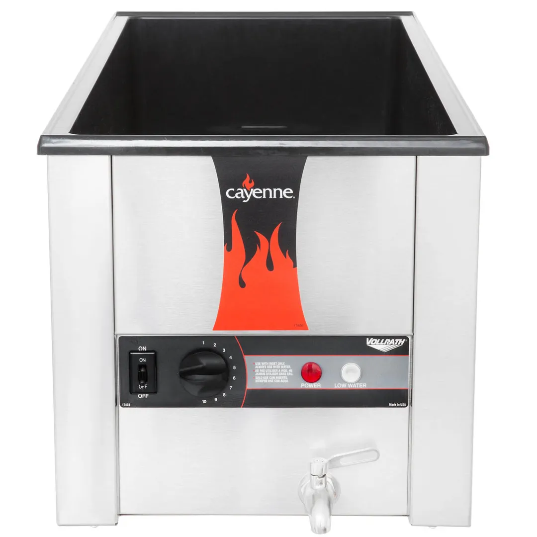 Vollrath 72051 Cayenne® 4/3 Rectangular Heat 'N Serve Rethermalizer, Countertop