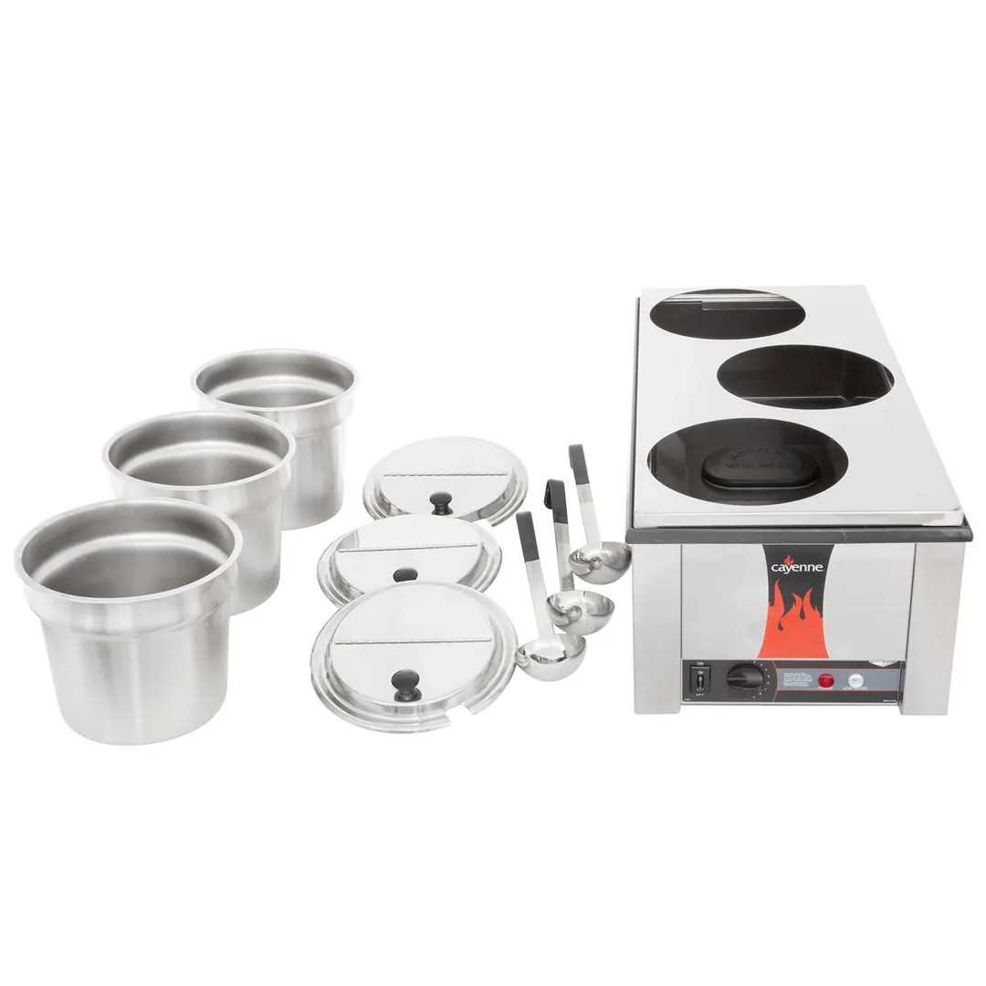 Vollrath 72788 Cayenne® 4/3 Rectangular Heat 'N Serve Rethermalizer with Accessory Kit