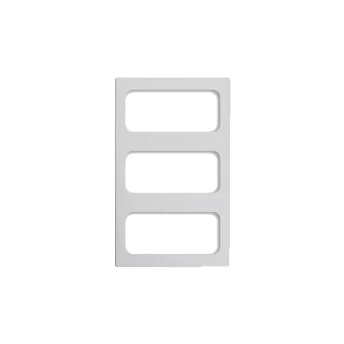 Vollrath 8244220 Miramar Template, 3 Pan Cutouts, White Stone, Thermoset Resin, 12" x 20"