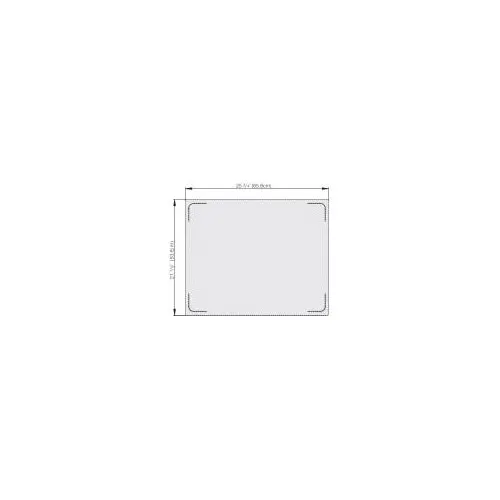 Vollrath 8250016 Miramar Double Well Template, Blank Stainless, Fits 21-1/8"x25-3/4", NSF