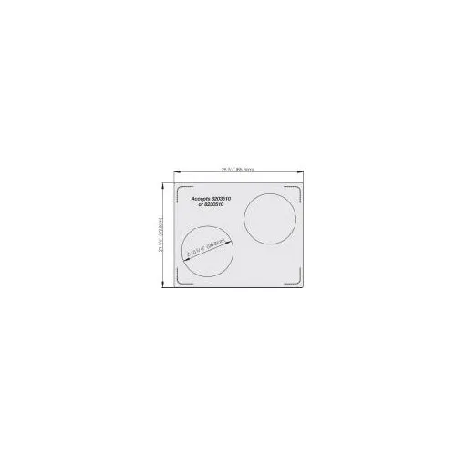 Vollrath 8250316 Miramar Double Well Template, 2‑Casserole Stainless, Fits 21‑1/8" x 25‑3/4", USA