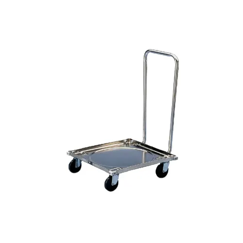 Vollrath 97190 Zinc Plated Carbon Steel Glass Rack Dolly, 200 lb Capacity, Silver, without Handle