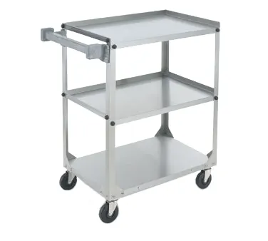 Vollrath 97326 Three Shelf Knocked Down Stainless Steel  Utility Cart - 30.87 x 17.75 x 33.75